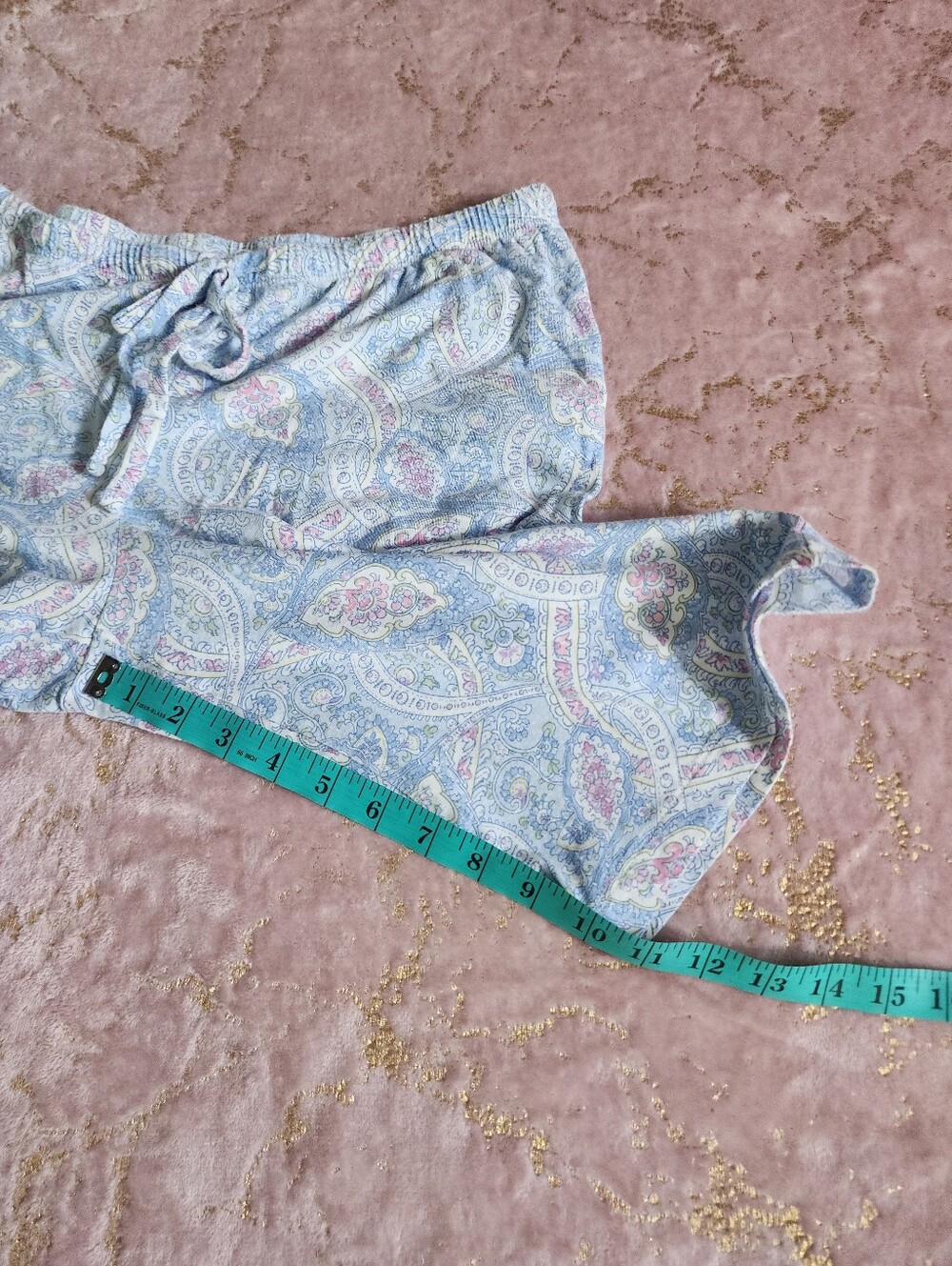 LAUREN RALPH LAUREN | Light Blue Paisley Short-Sleeve Pajama Set - Picture 15 of 16